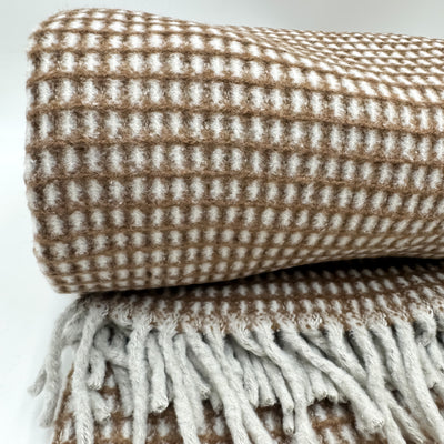 Textil Mantas y plaids Fibras naturales Marrón