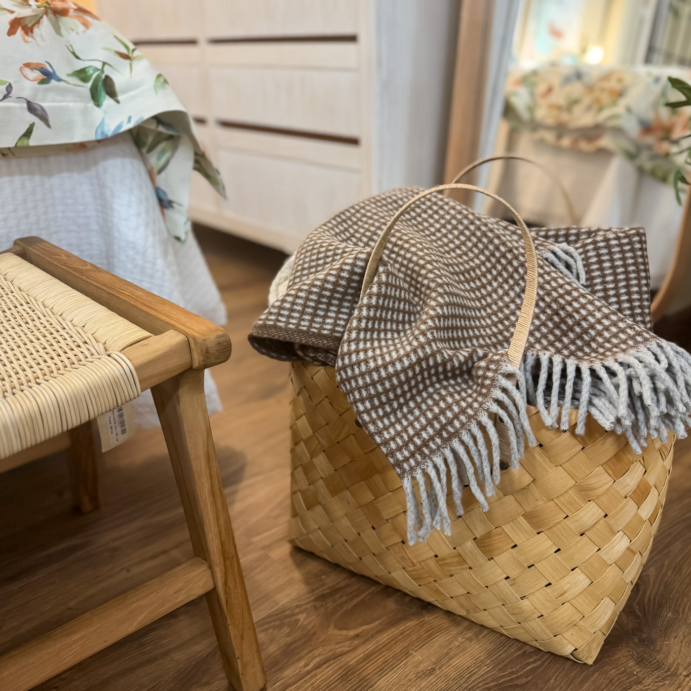 Textil Mantas y plaids Fibras naturales Marrón