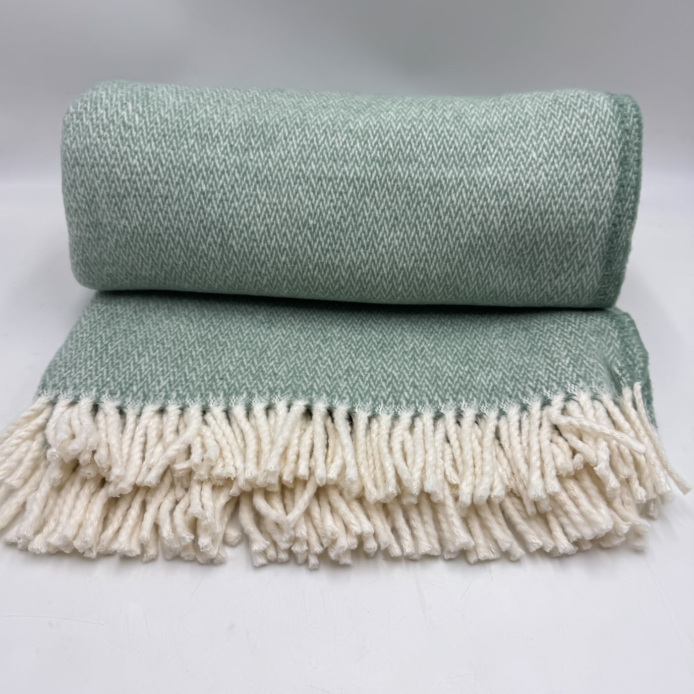 Textil Mantas y plaids Fibras naturales Verde