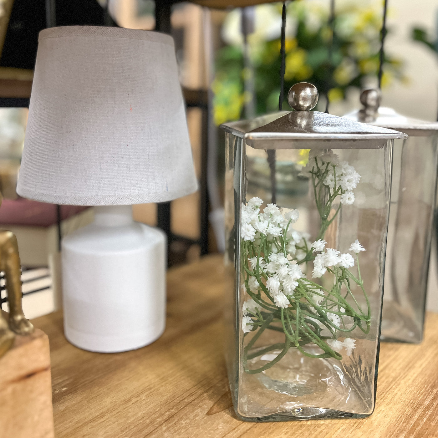 lámpara-mesa-blanca-30cm-gres