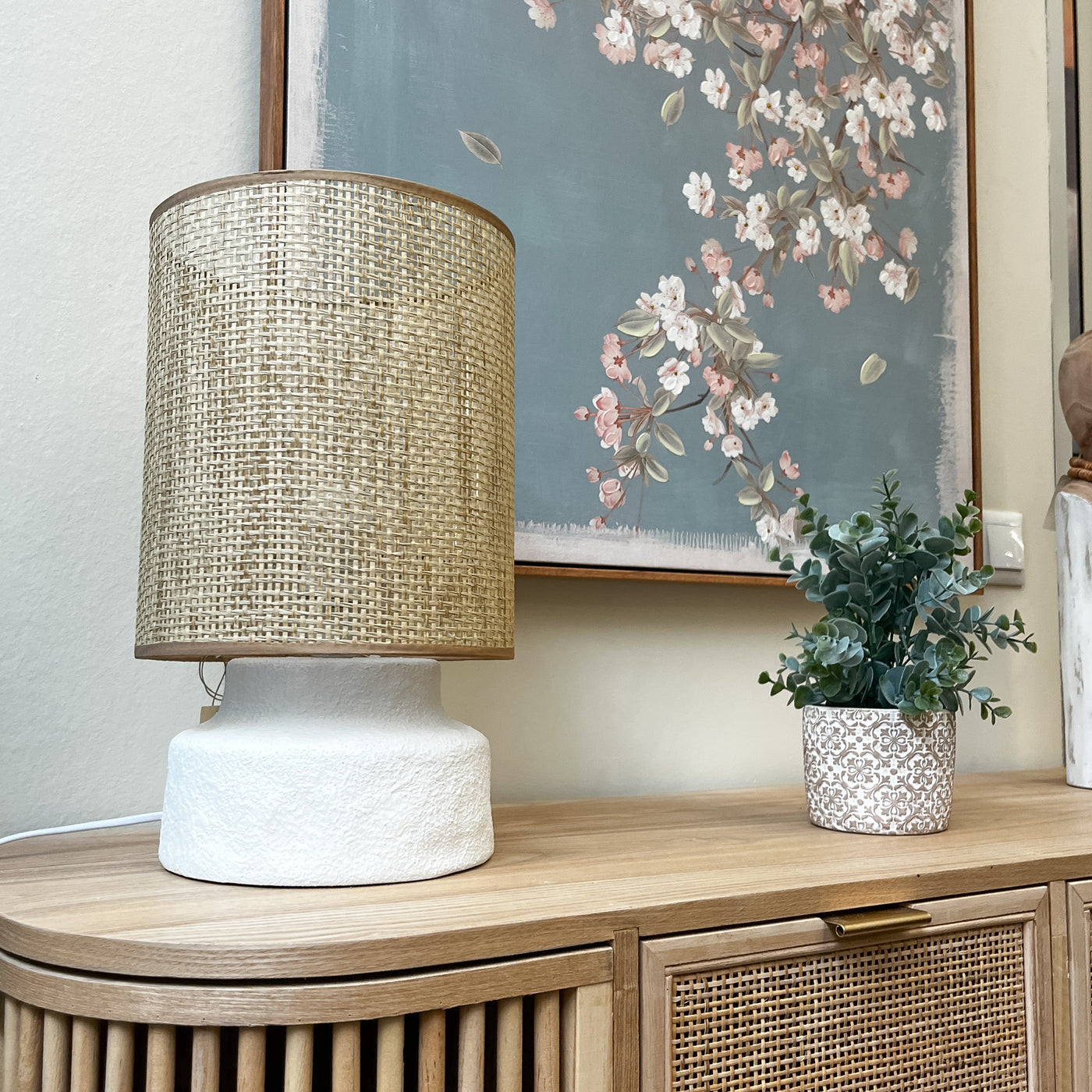 lámpara-rejilla-blanca-textura