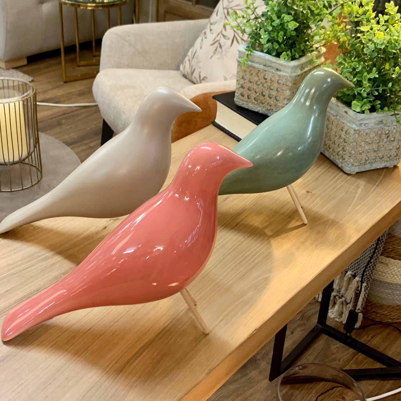 Figuras decorativas Cerámica Beige