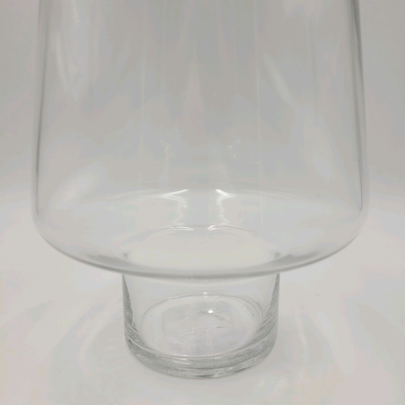 Jarrón transparente cristal 14x19cm