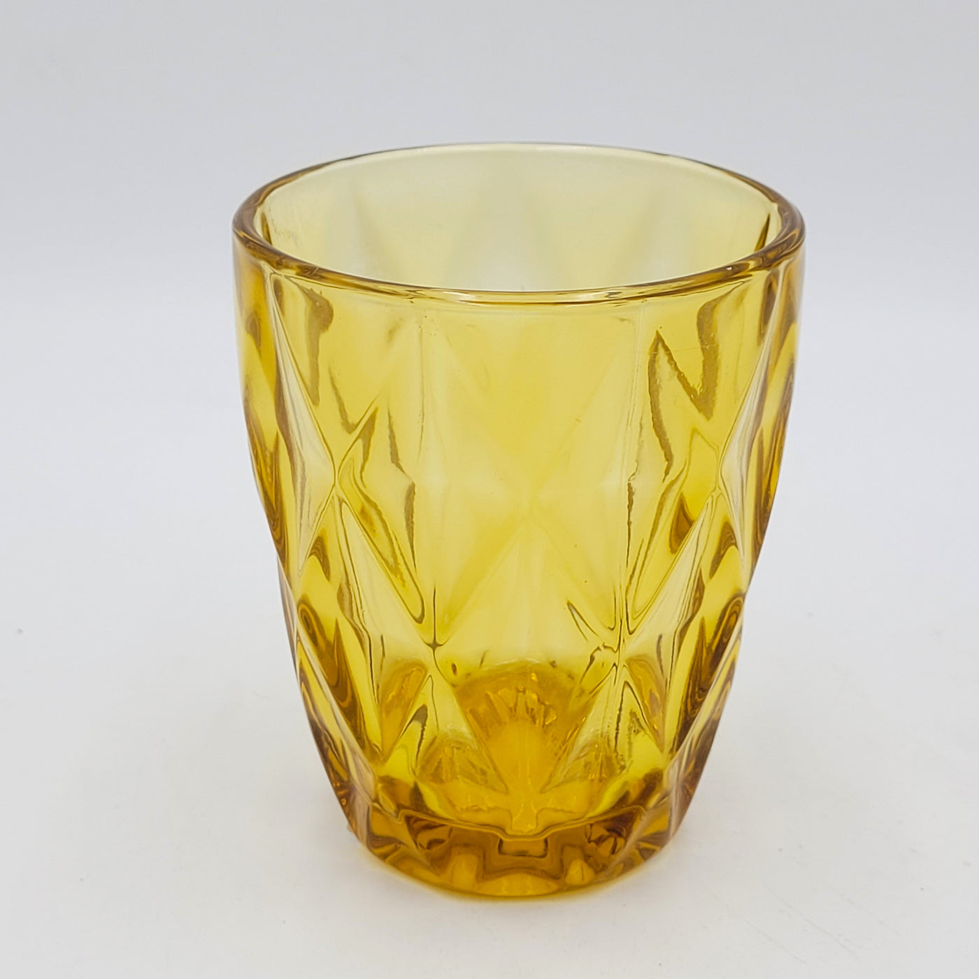 Menaje hogar Cristalería Copas de agua Vidrio y cristal Amarillo