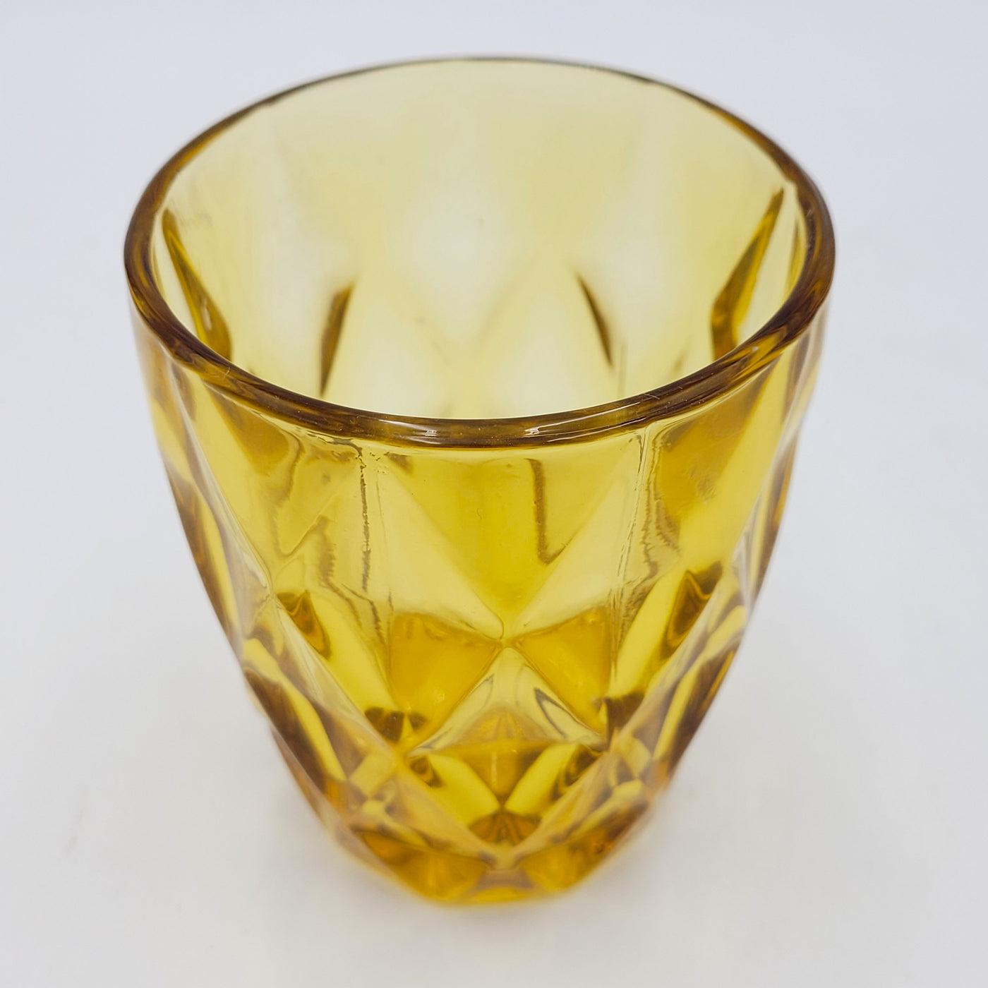 Menaje hogar Cristalería Copas de agua Vidrio y cristal Amarillo