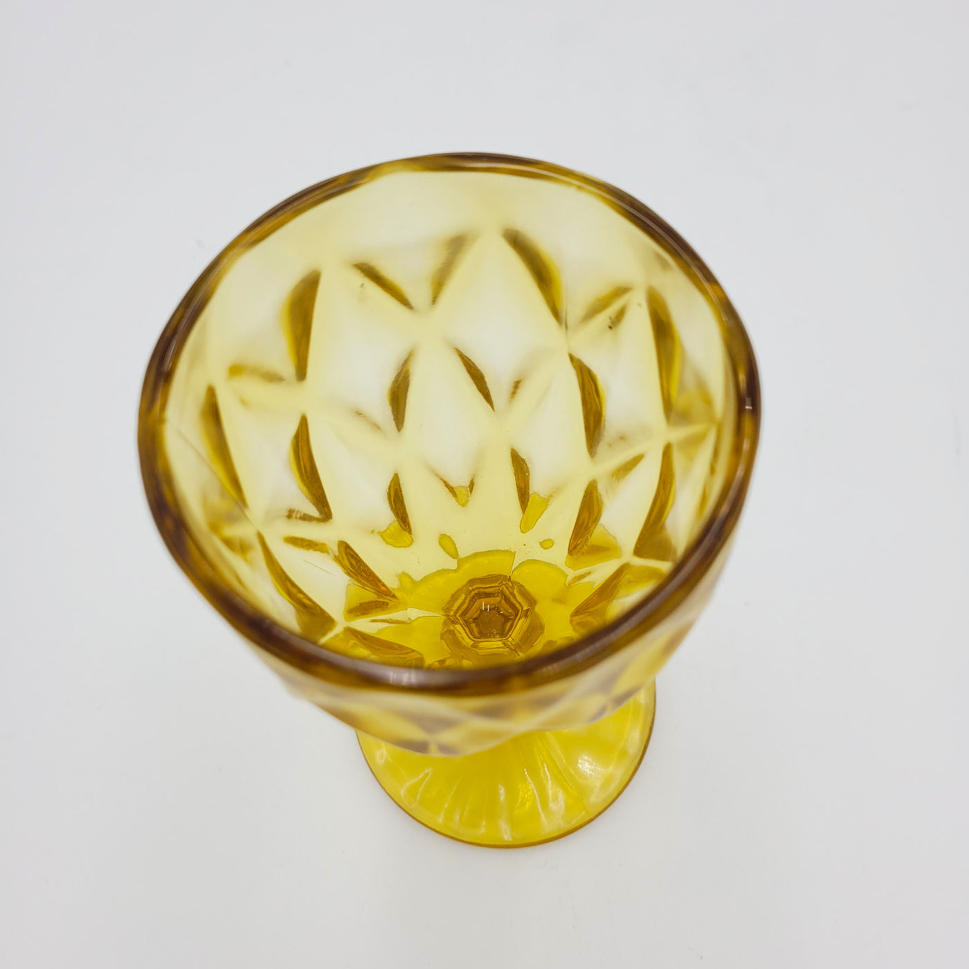 Menaje hogar Cristalería Copas de agua Vidrio y cristal Amarillo