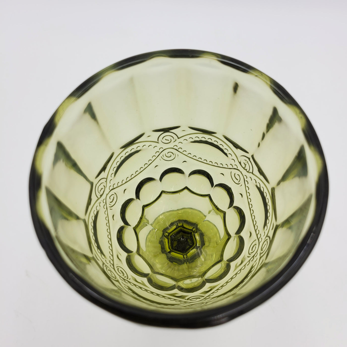 Menaje hogar Cristalería Copas de agua Vidrio y cristal Verde