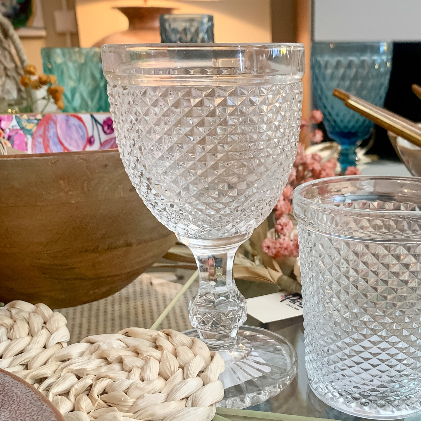 Menaje hogar Cristalería Copas de vino Vidrio y cristal Transparente