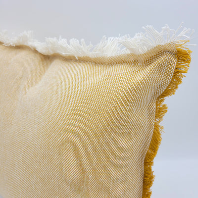 Textil Cojines Fibras naturales Amarillo