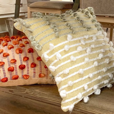 Textil Cojines Fibras naturales Beige