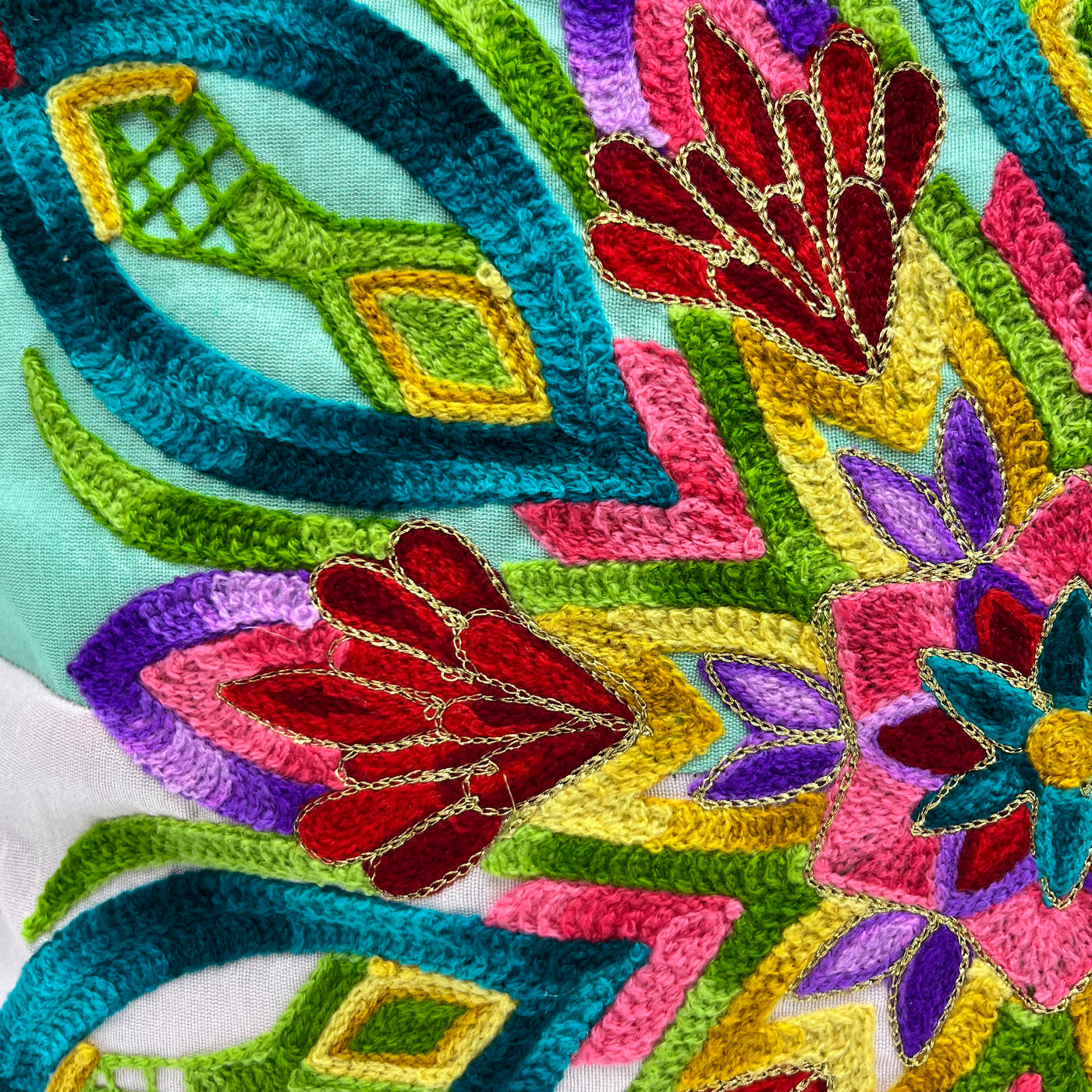 Textil Cojines Fibras sintéticas Multicolor
