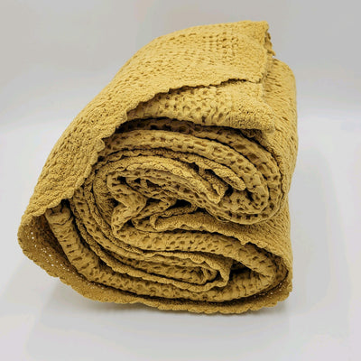 Textil Colchas Fibras naturales Amarillo