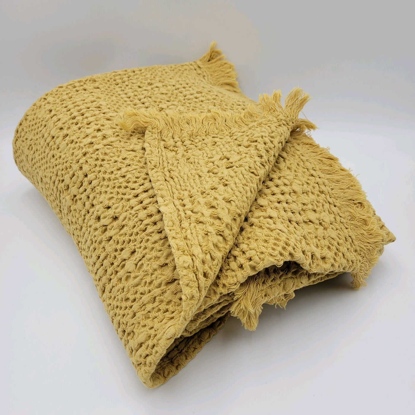 Textil Mantas y plaids Fibras naturales Amarillo