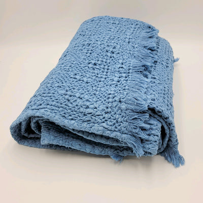 Textil Mantas y plaids Fibras naturales Azul