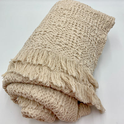 Textil Mantas y plaids Fibras naturales Beige