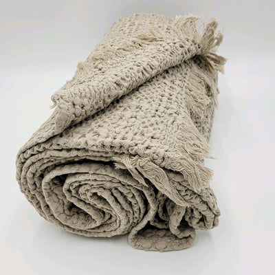 Textil Mantas y plaids Fibras naturales Beige