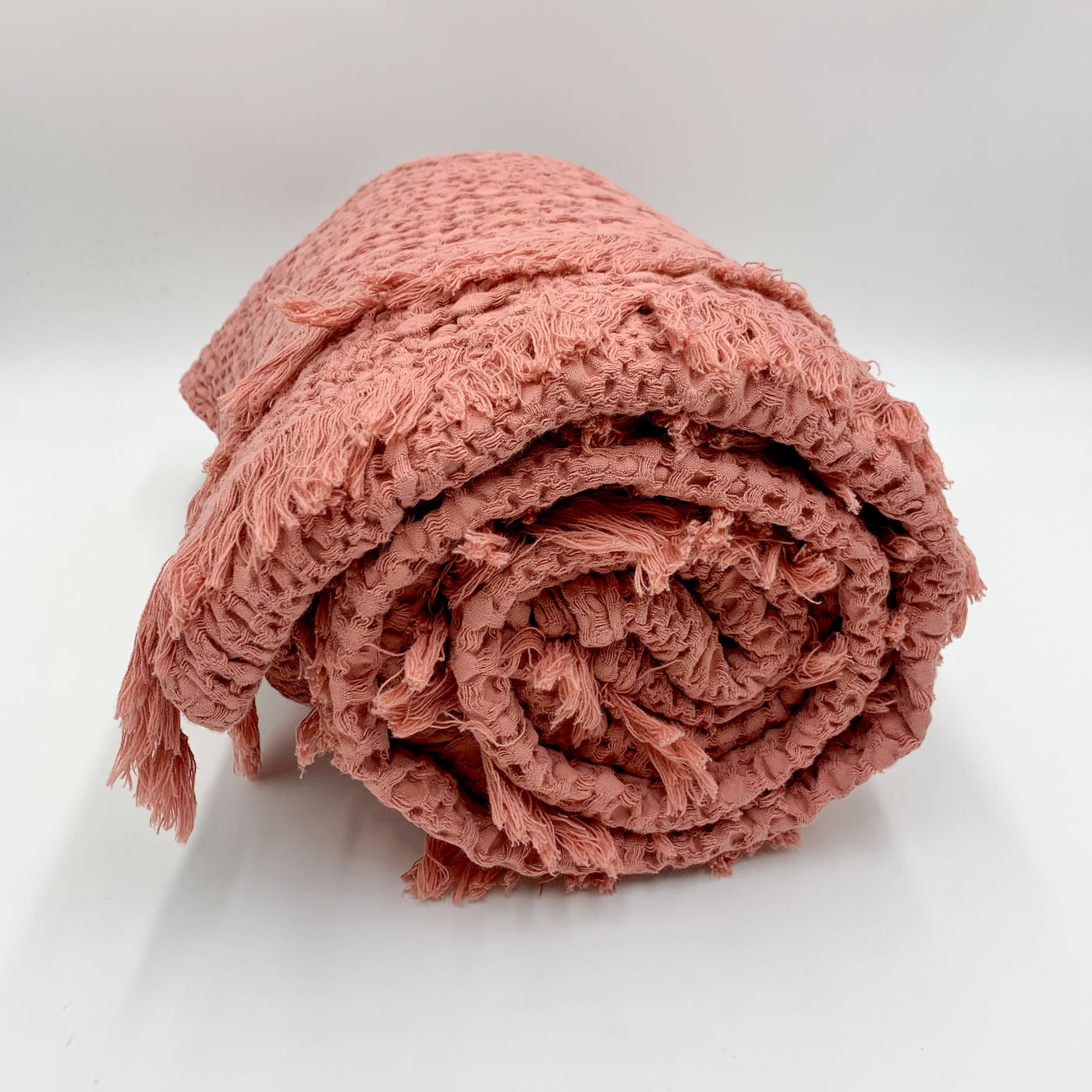 Textil Mantas y plaids Fibras naturales Rosa