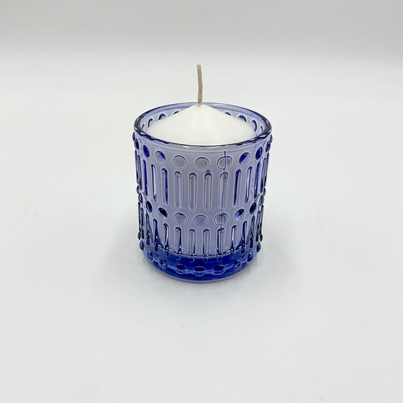Velas y accesorios Portavelas Vidrio y cristal Azul