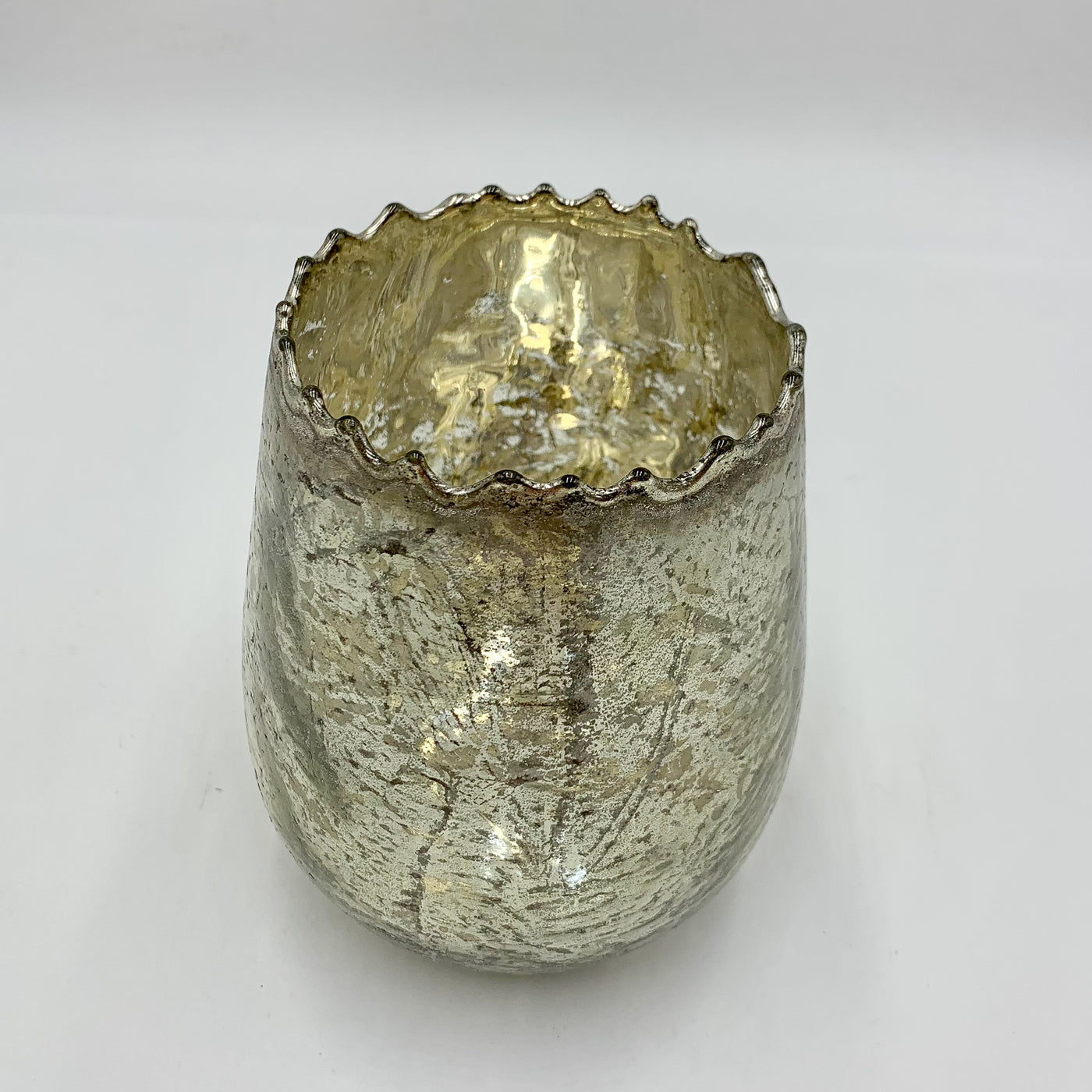 Velas y accesorios Portavelas Vidrio y cristal Dorado